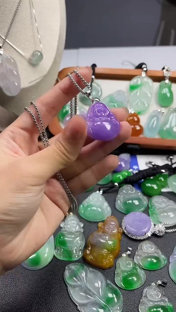 颈饰未镶嵌翡翠  所见即所得 一图一物