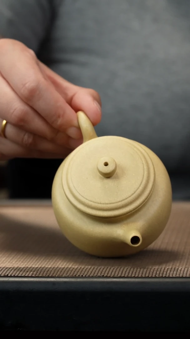 茶壶紫砂本绿底槽110