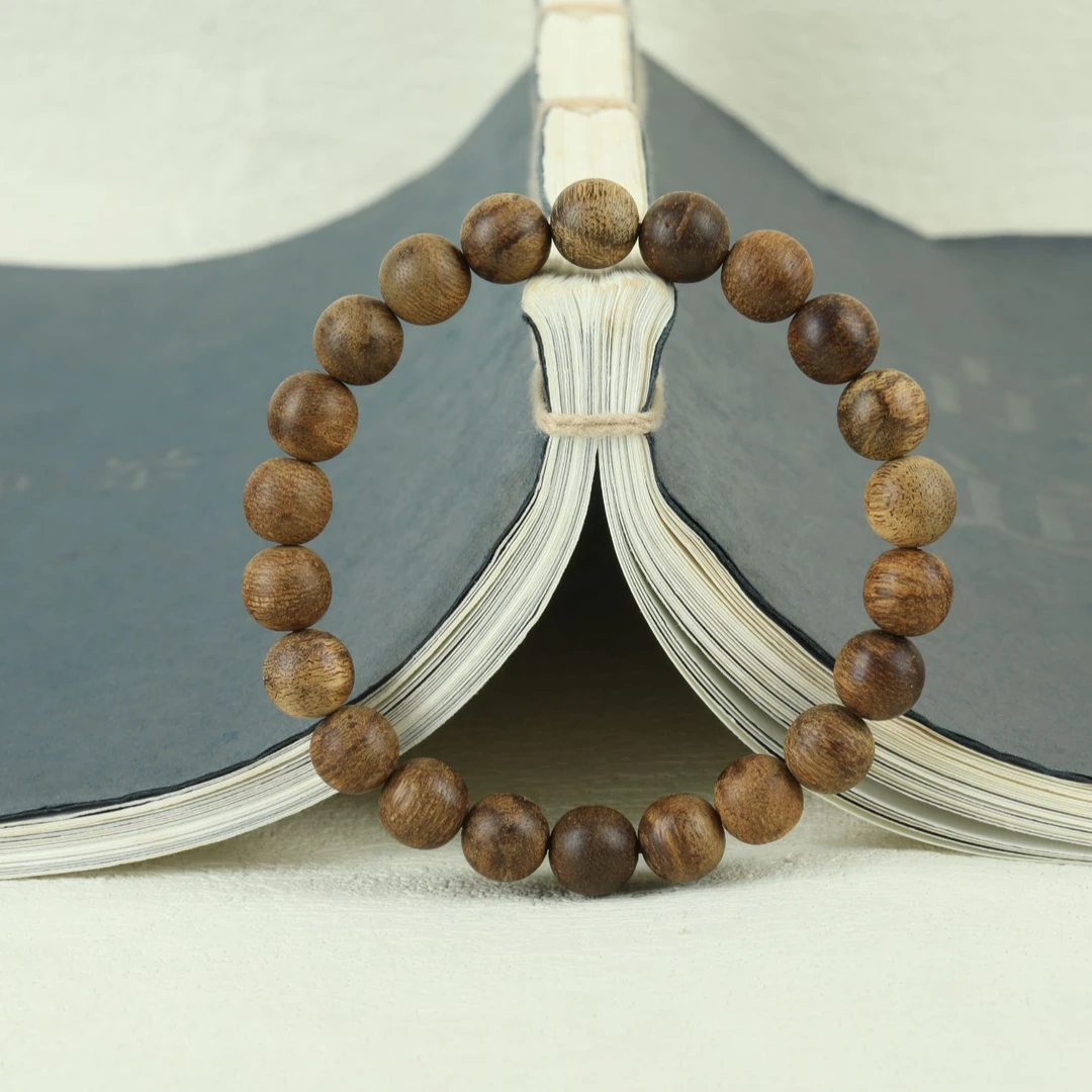 沉香{甄斗}老挝红土沉香5克9mm手串单圈多样发一条