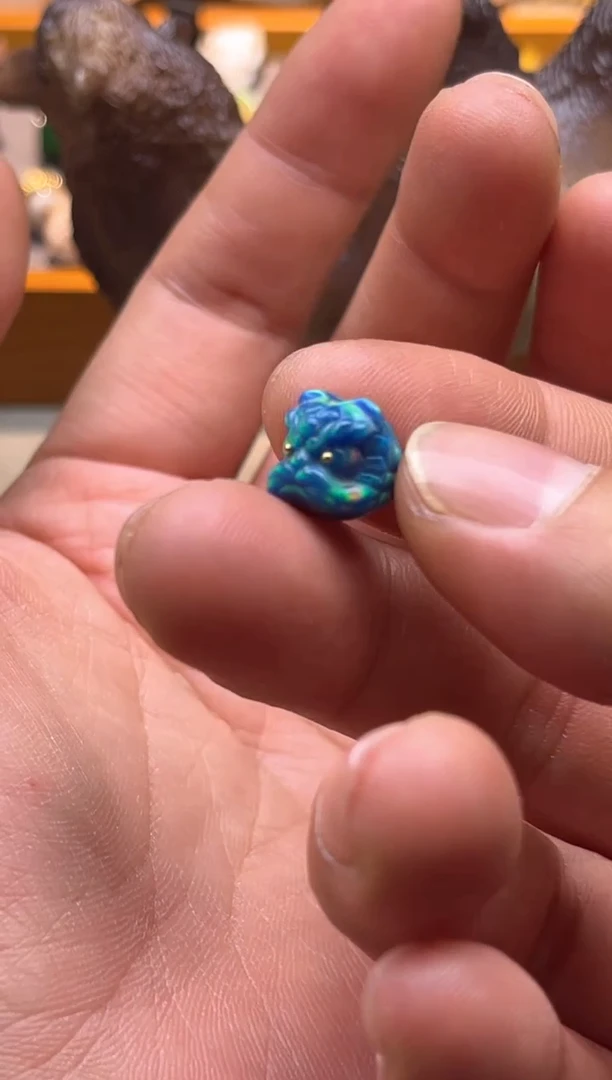 欧泊未镶嵌1欧泊醒狮单颗多样性发其一