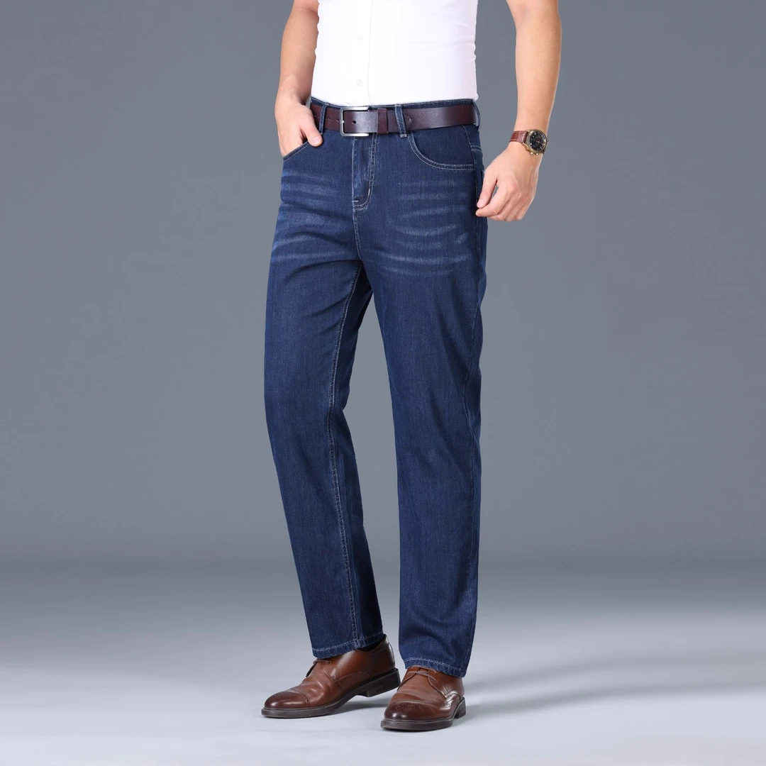 春夏长裤男士牛仔裤男裤直筒男装薄款