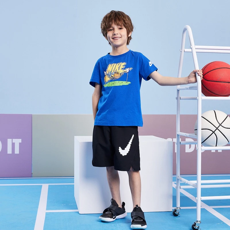 【耐克奥莱】Nike耐克夏季休闲运动童短袖中大童透气潮流短袖J514