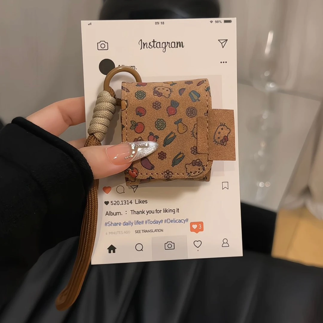 满屏蔬菜凯蒂适用AirPodspro1/2苹果AirPods1/2/3/4皮套耳机套