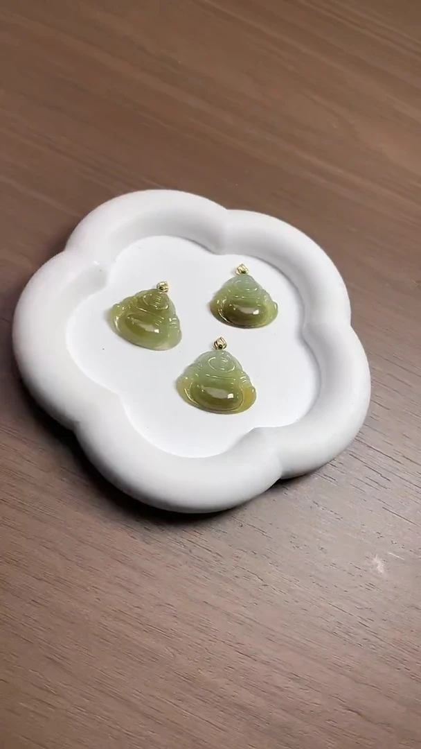 【闪购商品】翡翠颈饰18K金镶嵌佛公50010多样性发一