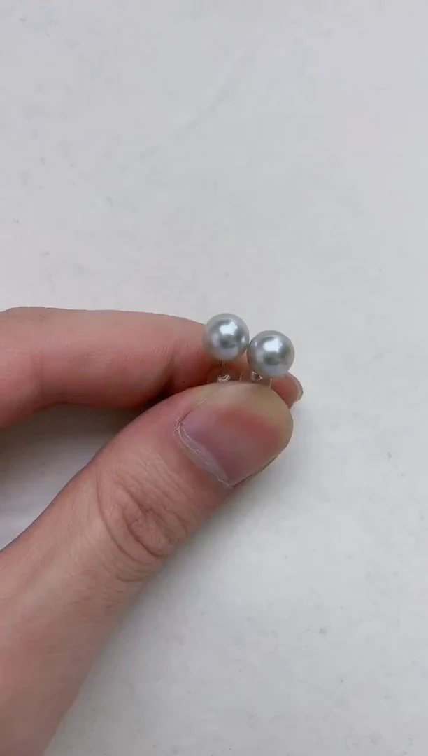 18K金镶嵌耳饰海水珍珠