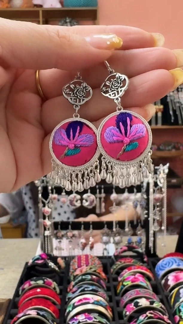 织绣艺枝独绣老绣饰品190