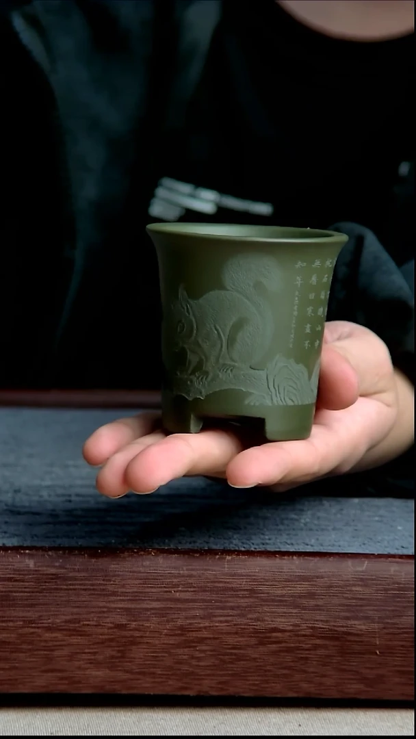 紫砂花盆6*6.5内径尺寸
