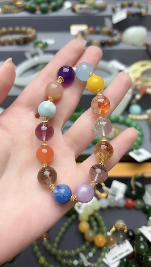 未镶嵌手串水晶天然水晶多宝单圈手串