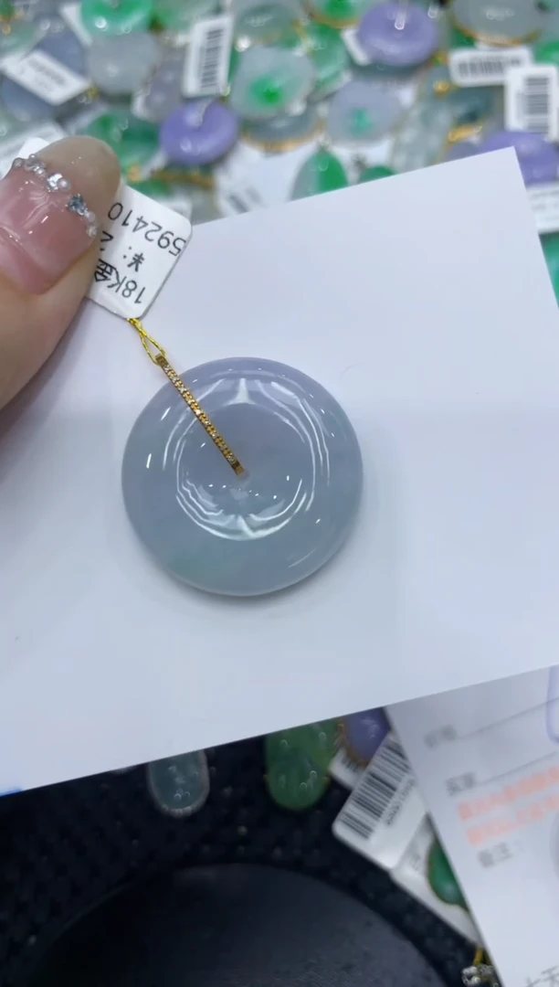 【闪购商品】翡翠颈饰18K金镶嵌222222222