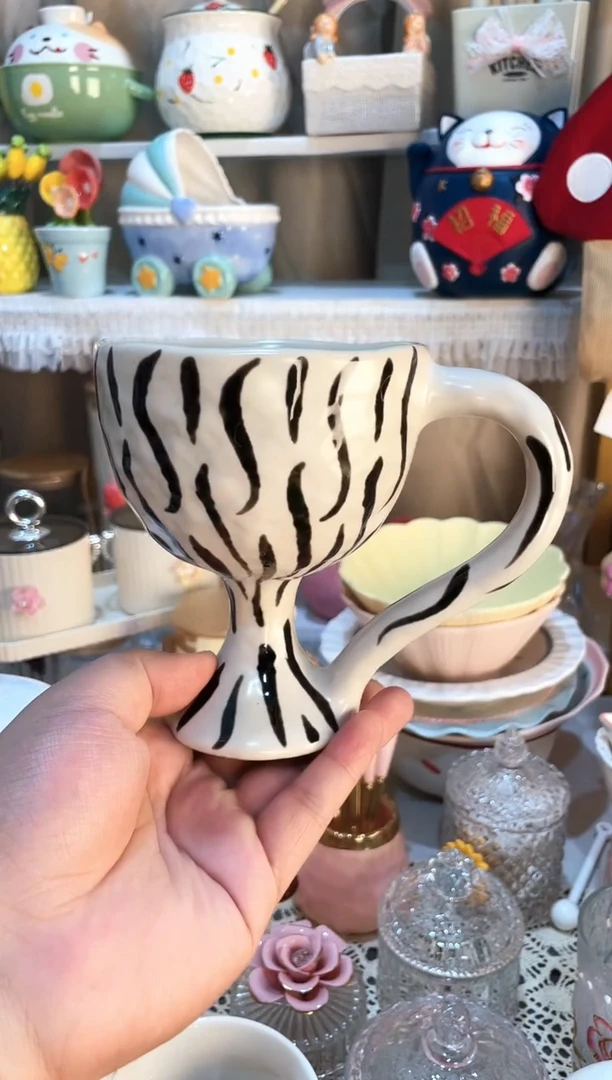 【闪购商品】瓷片斑马杯  质量好发货快放心拍