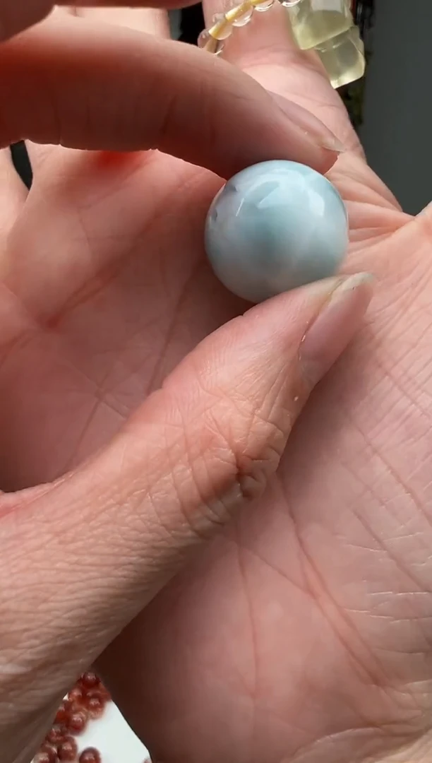 【闪购商品】针钠钙石（海纹石）颈饰未镶嵌51a多样性发其一/1.18/1个