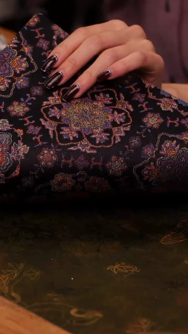 【闪购商品】宝相花宋锦大茶席茶68x35