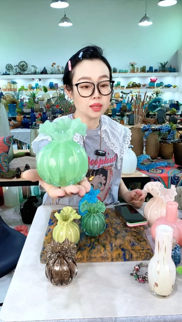 慕忆家手作琉璃花瓶