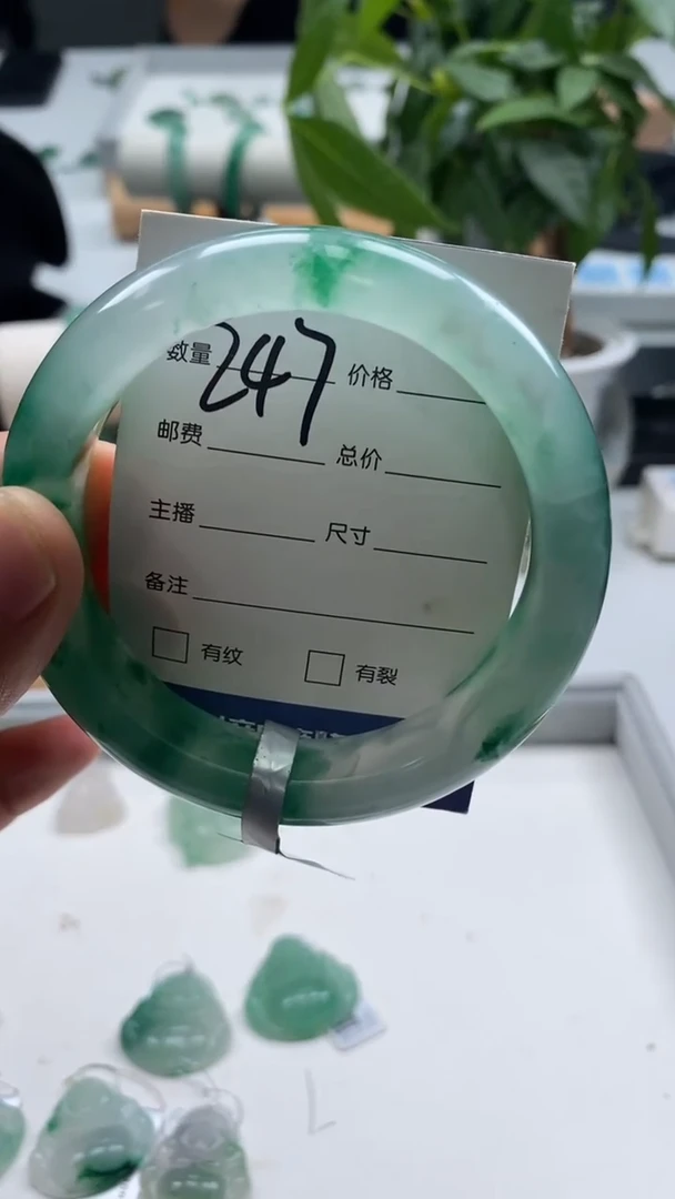 未镶嵌手镯石英质玉57+247