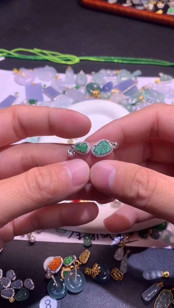 【闪购商品】翡翠吊坠(不含链)银S925镶嵌1