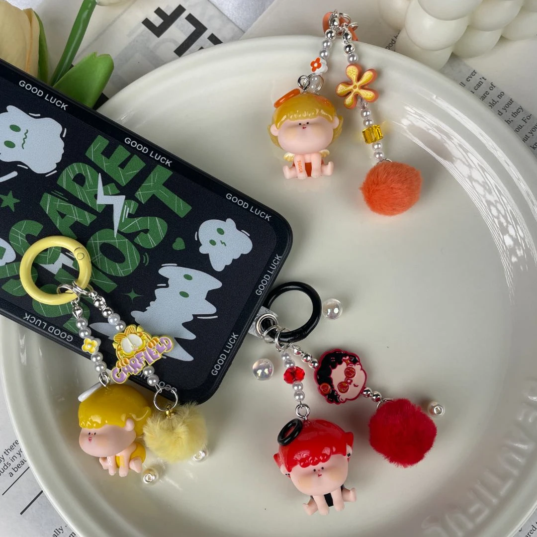 【福气满满随单飞！！】四季必备萌粒手机链DIY包挂车挂INS风斜挎