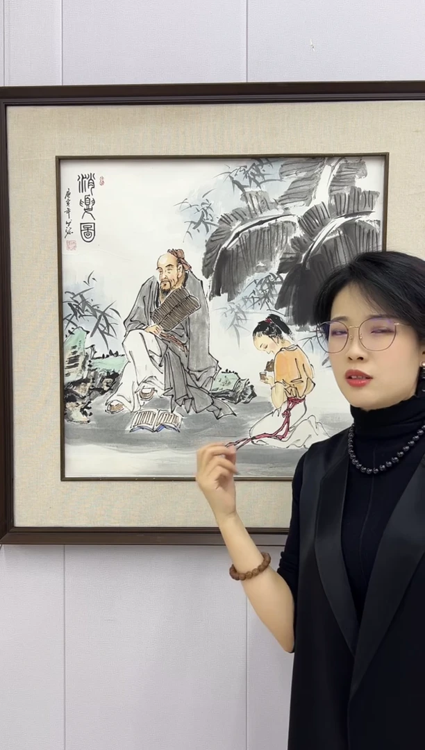 【闪购商品】绘画陈发源-4平尺-国画作品 红