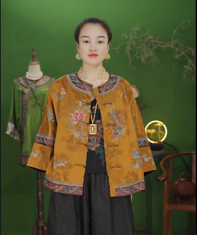 楚馨香云纱太太服HCX241041