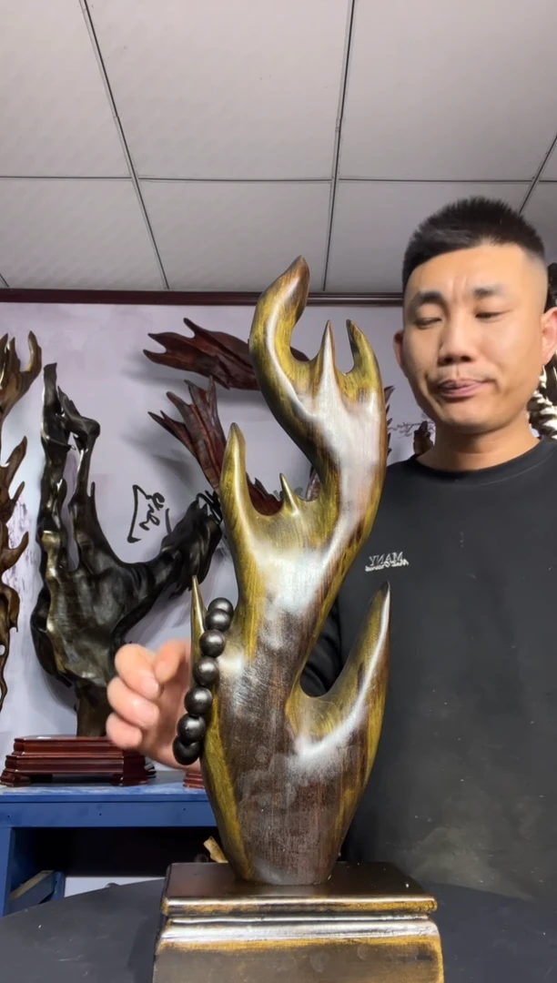 金丝楠木雕款‘***1金丝楠木工艺品摆件