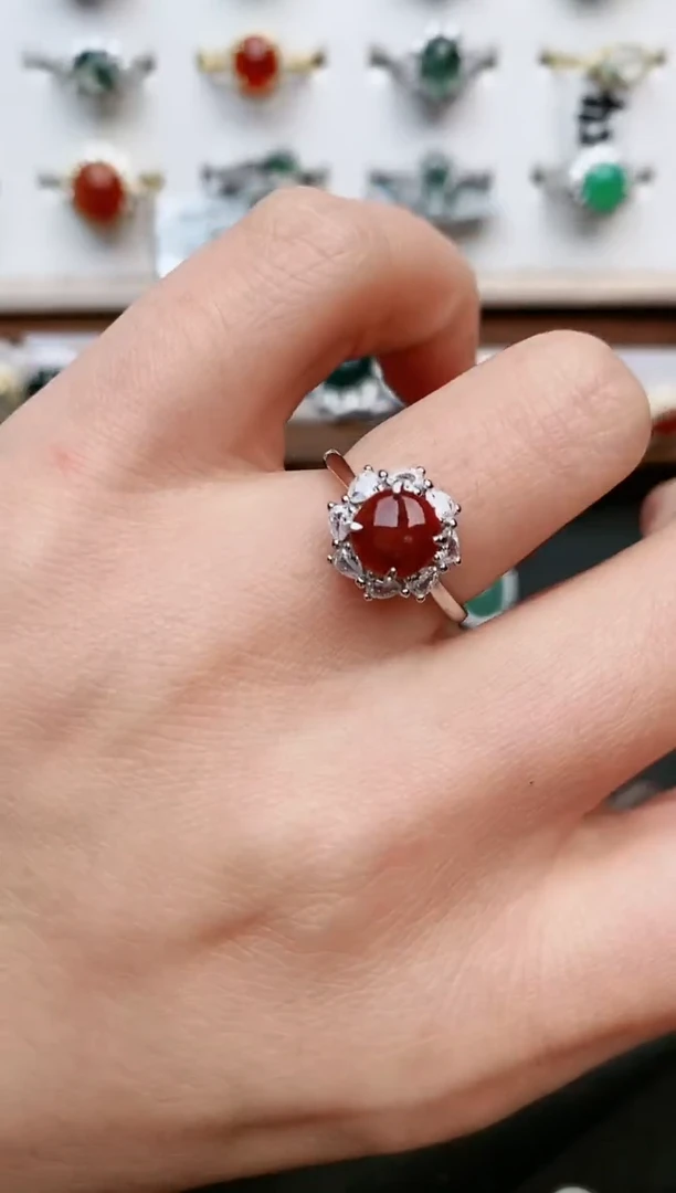 【闪购商品】翡翠戒指银S925镶嵌.....