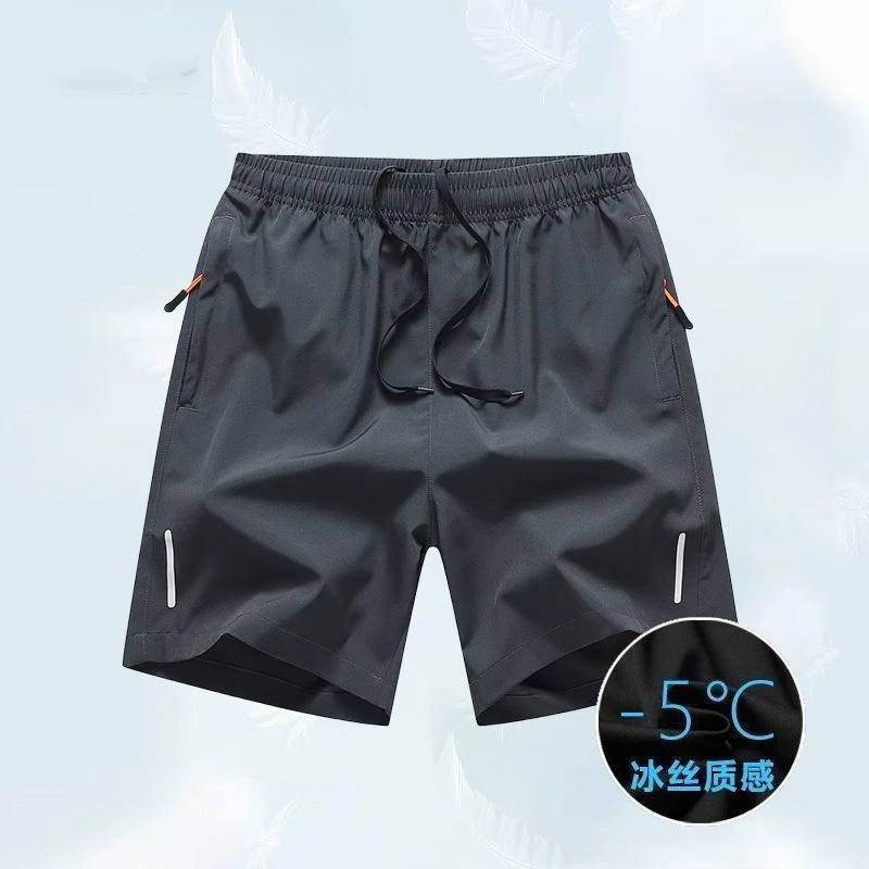 短裤男夏季五分裤男士速干裤高档冰丝透气运动短裤休闲裤衩沙滩裤
