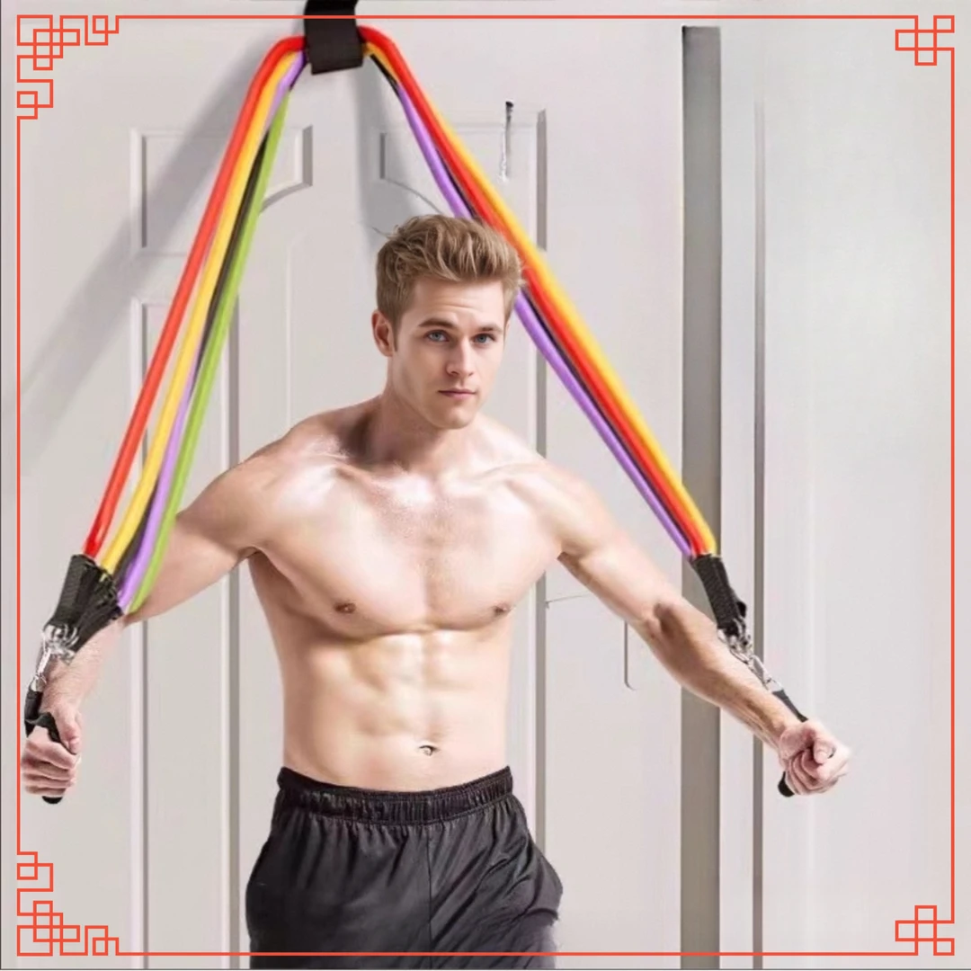 拉力绳健身男带弹力绳家用阻力带拉力器练背力量胸肌训练器材D534