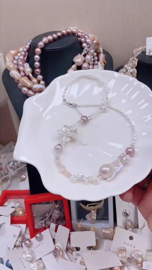 未镶嵌项链淡水珍珠【纯恬饰品】