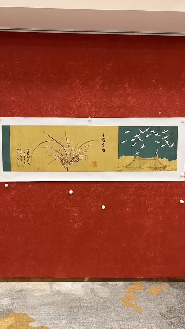 国画7.25-XY-李玉莲-手绘兰花-B052