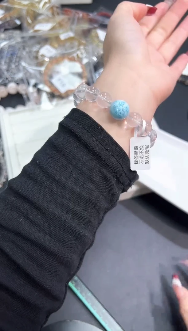 【闪购商品】水晶手串未镶嵌20f多样性发其一/1条默认微瑕