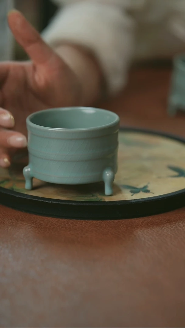 杯子原产地原矿釉汝瓷微瑕