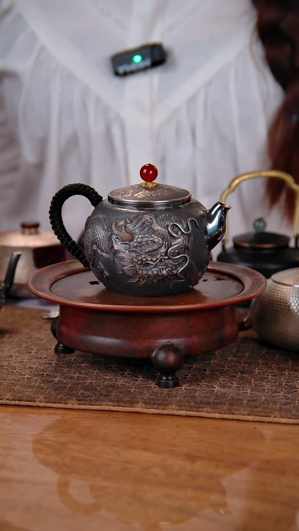 盛唐工坊 足银999 手工泡茶壶