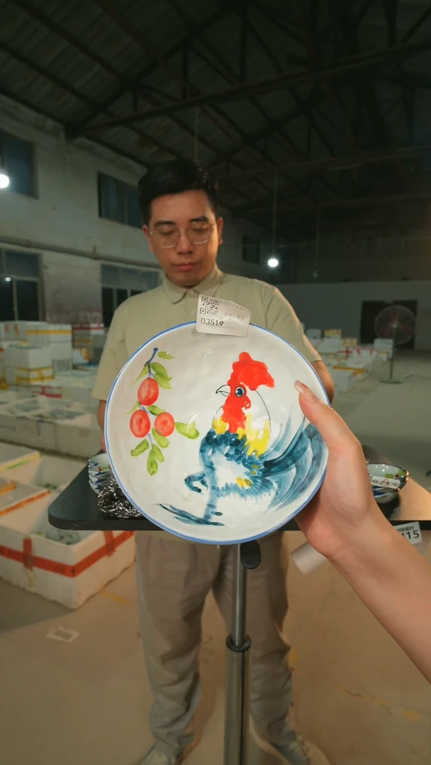 碗景德镇高温釉下手绘陶瓷