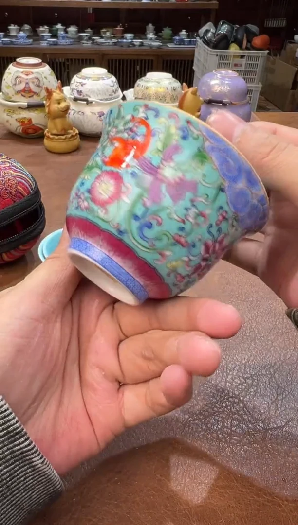 真的很便宜会开片的旅行茶具