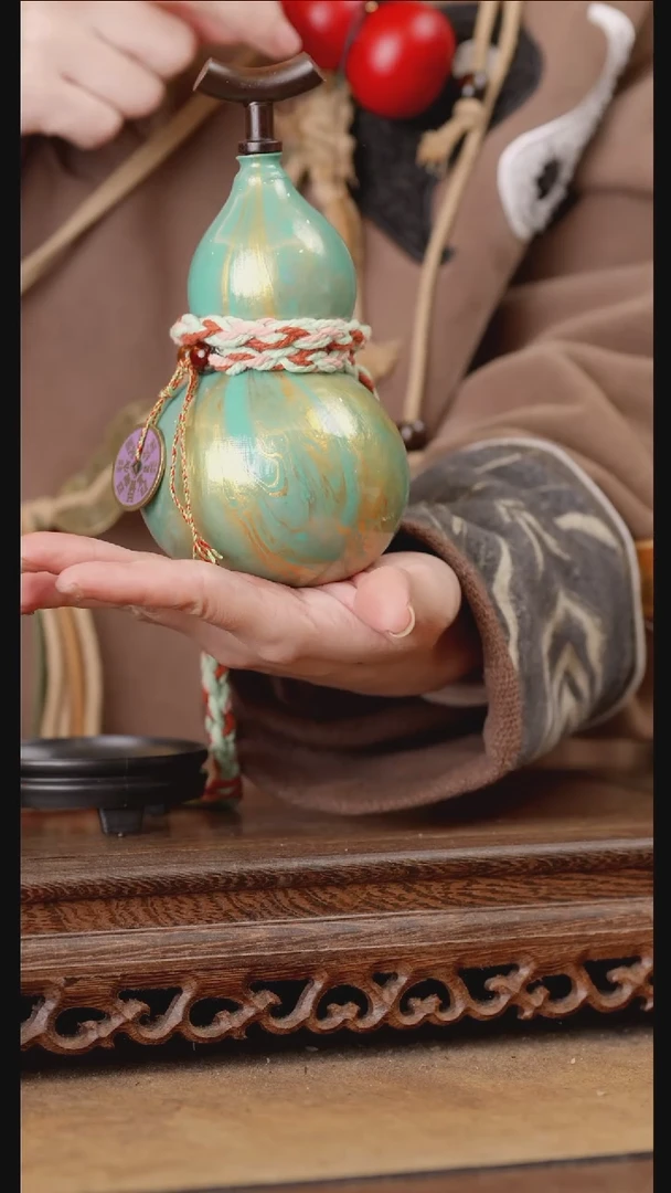 221号精品天然大漆酒葫芦一物一拍~