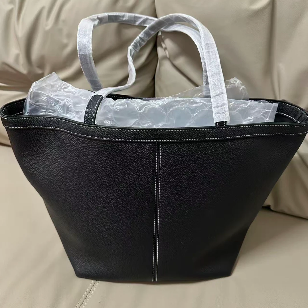 简约风轻奢头层牛皮通勤肩包88111