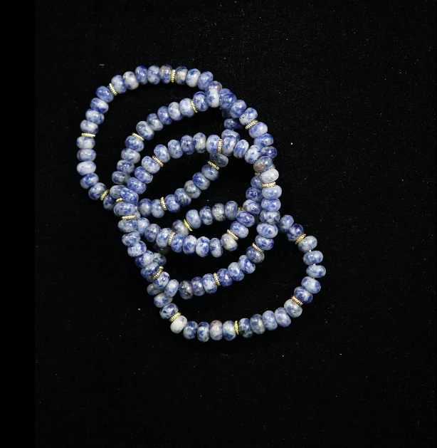 保真南非老料舒俱来 星际蓝算盘珠手串 多样性发其一