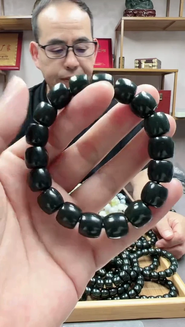 手链未镶嵌和田玉12黑青多样性发货·拍一发一