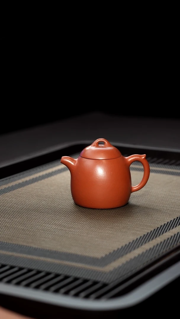 茶壶紫砂半手工红泥约秦权120cc