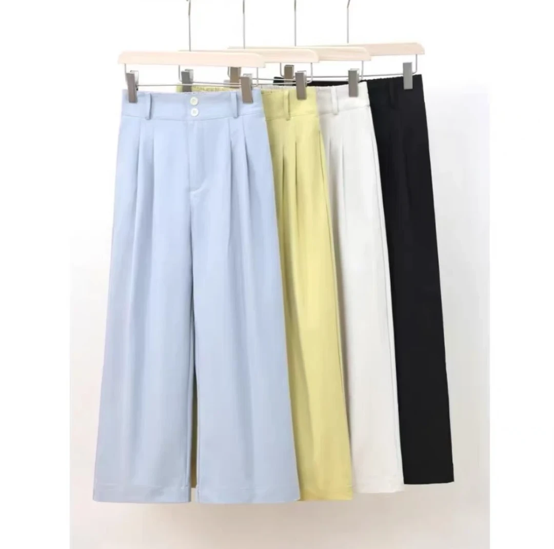 【有运费险】夏季薄款窄版阔腿裤女休闲九分直筒裤