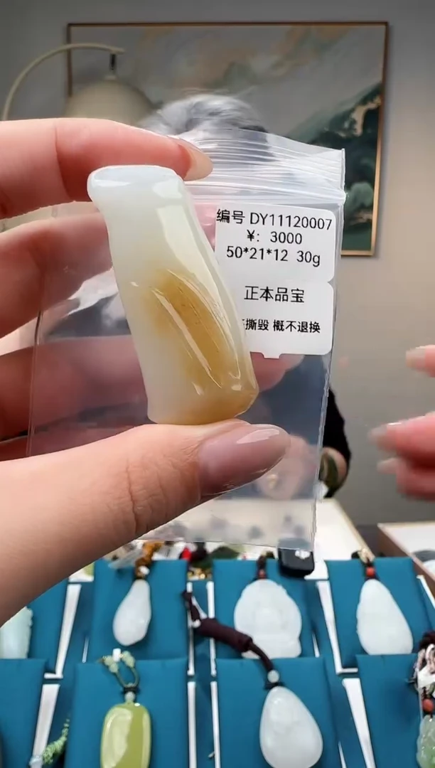 颈饰未镶嵌和田玉吊坠DY