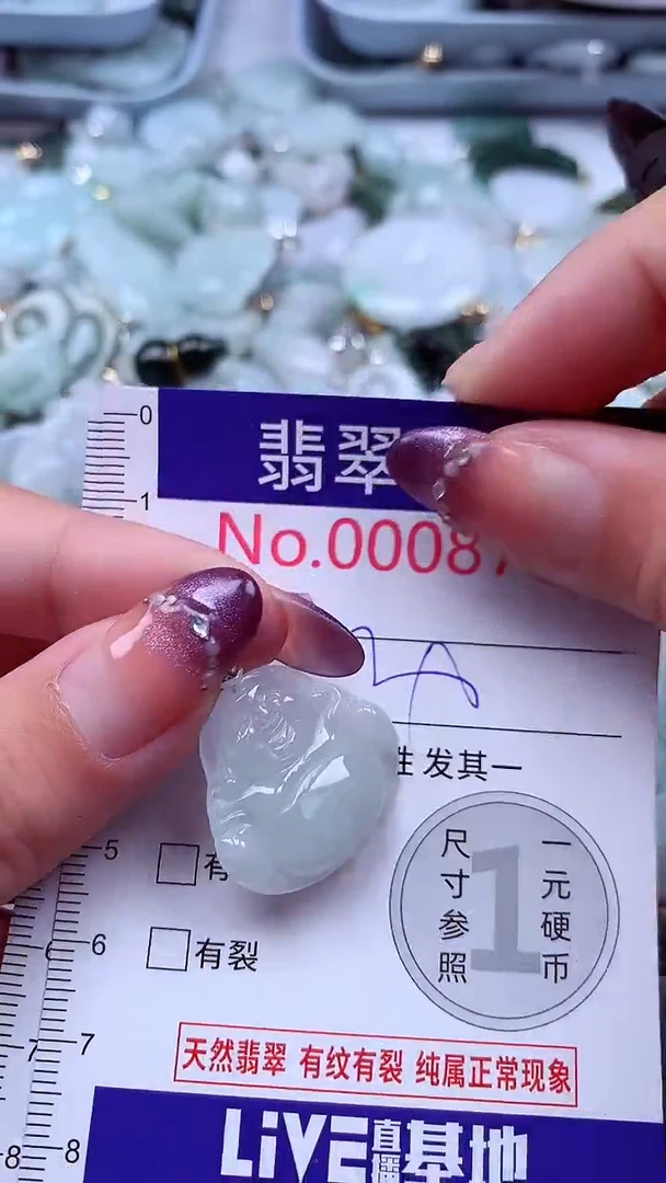 翡翠未镶嵌吊坠(不含链)8735