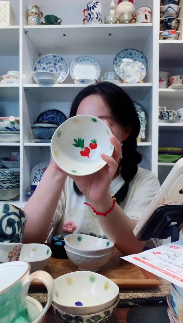 陶瓷美浓烧萝卜小钵
