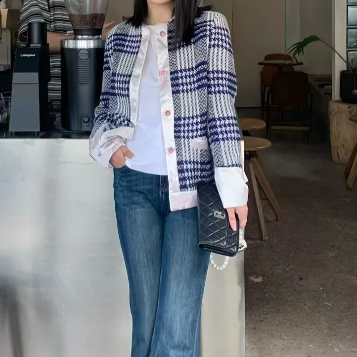 【娃娃专属】巴黎午后菱格纹羊毛外套