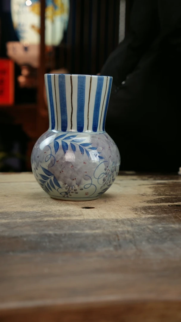 【闪购商品】瓷片景德镇纯手工釉下彩精品花瓶