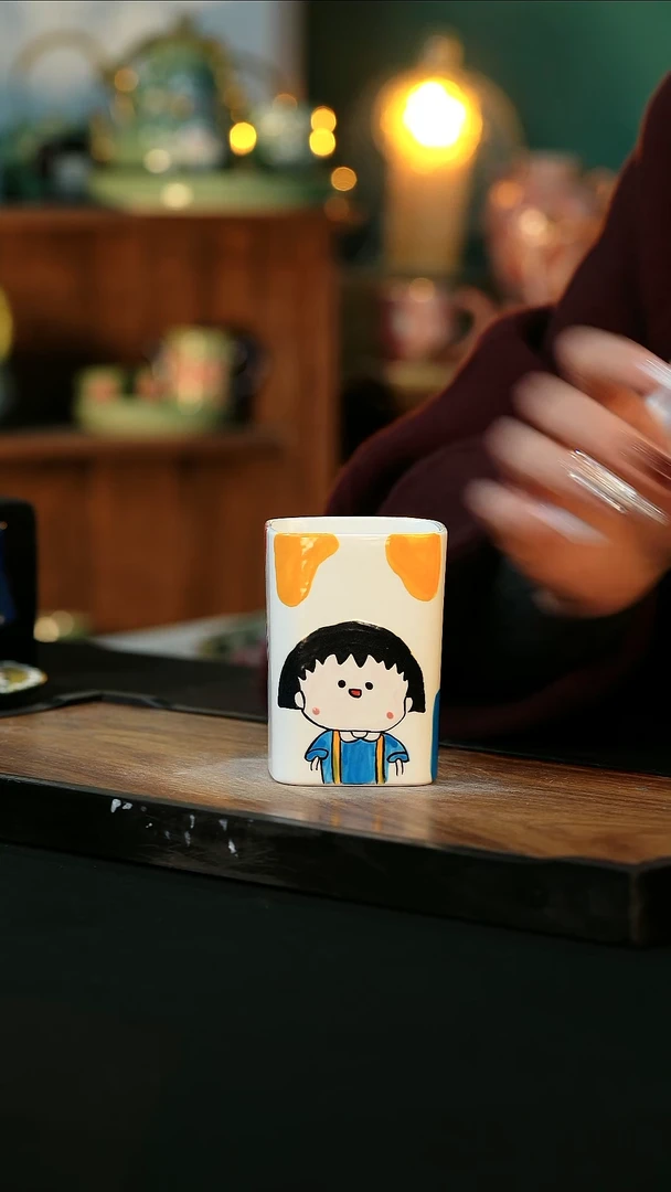 【闪购商品】杯手绘心瓷陶瓷浮力