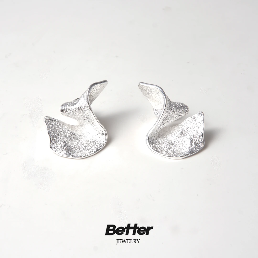 铜合金耳饰 TF417 MARBLE LEO 沙丘耳钉