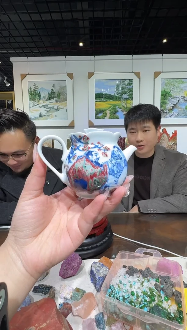 摆件陶郭晋陶瓷流水-23