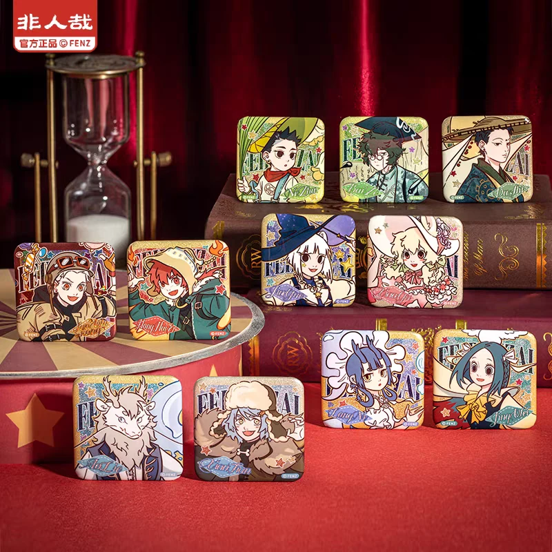 非人哉-帽子戏法系列马口铁徽章盲盒代拆