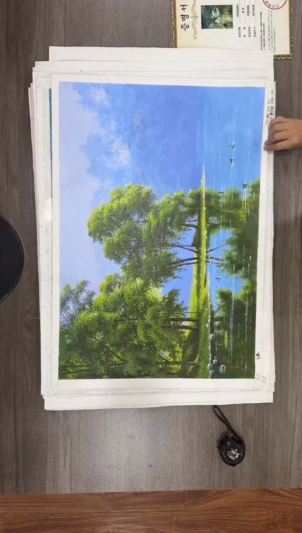 油画【74号】约50*70cm丨朝鲜原创纯手绘孤品油画丨顺丰包邮