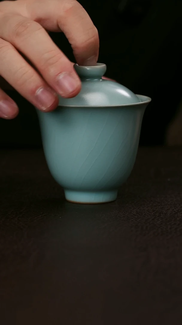 其他小*李布托精品青玉吟盖碗16